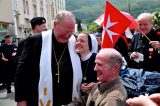 2011 Lourdes Pilgrimage - Archbishop Dolan with Malades (207/267)
